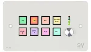 [SY-KC8VE-W-EU] SY ELECTRONICS-PILOTAGE/ AUTOMATE- CLAVIER 8 BOUTONS + 1 bouton de volume + 1 ports Ethernet -blanc