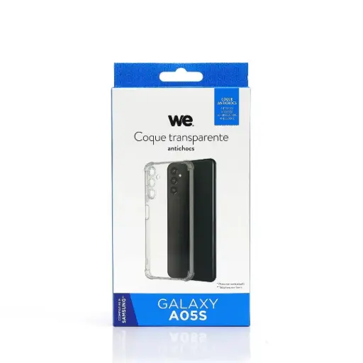 [WECOQTPUSAMA05S] Coque de protection Transparent : 4 coins renforcés - anti-chocs - ultra-résistant - semi-rigide - compatible pour GALAXY A05S