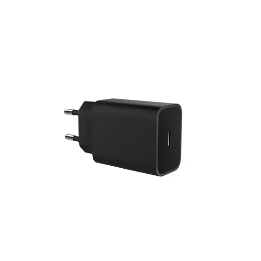 [0-CHAUSBC25WN] Chargeur secteur 1 Port USB-C : 5V/3A, 9V/2.78A, 12V/2.08A, 25W, Power Delivery, coloris noir - Format sachet