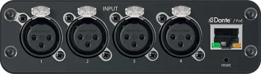[ANI4IN-XLR] Shure Interfaces ANI - Interface réseau Dante 4 entrées - XLR ANI4IN-XLR