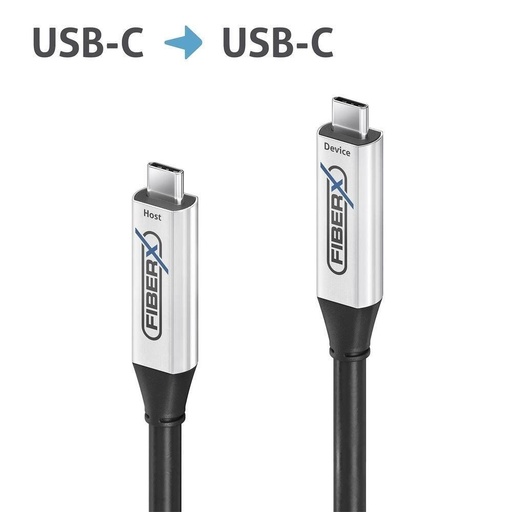 [FX-I600-015] Câble USB 3.0 Purelink, câble à fibre optique USB-C, FiberX, 15 m