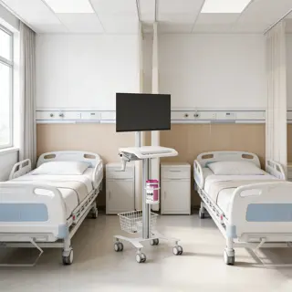 [120-0061K1] Chariot médical avec support moniteur 17"-27"