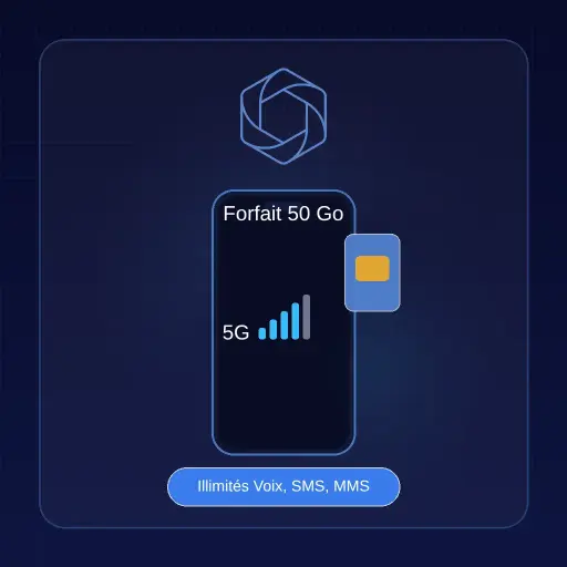 [02ILLCREBL050G00] Forfait 50 Go, illimité Voix, SMS, MMS & Data