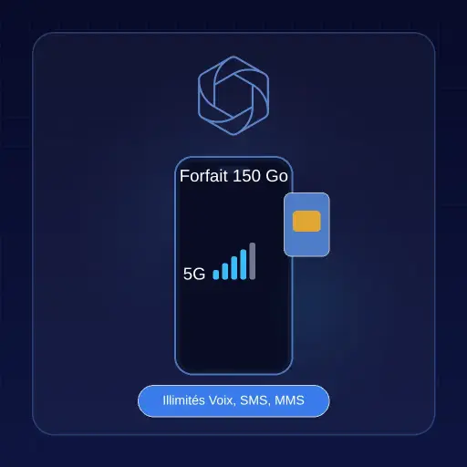[02ILLCREBL150G00] Forfait 150 Go, illimité Voix, SMS, MMS & Data