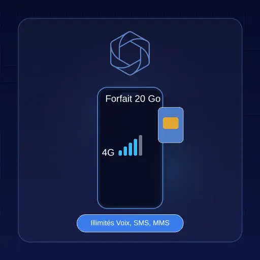[02DTOCREBL020G00] Forfait 20 Go, Data Only
